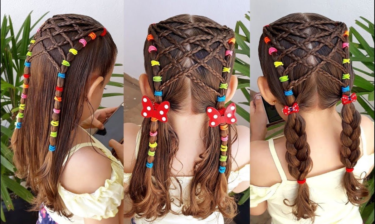 Penteado Infantil para escola com maria chiquinha 