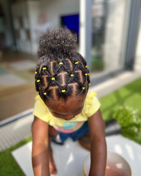 penteados infantil com elástico
